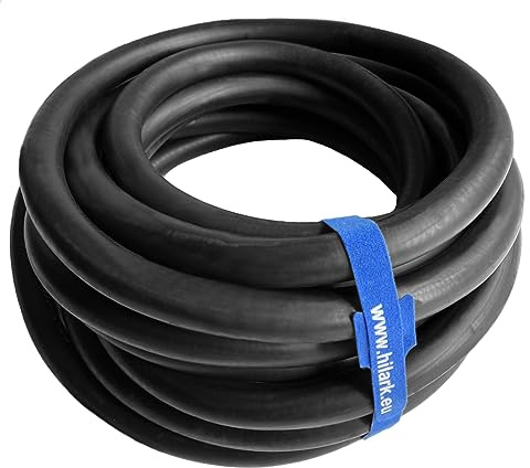 Hilark Cable Tech Kupfer kabel H07RNF 5x25 mm2 (5g25 mm2) mit EPR-Gummibeschichtung für Baustelle, Industrie, Außenbereich 5 meter Schwarz