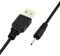 NFHK 2pcs/lot 150cm 24AWG USB 2.0 Male Type-A to 5V DC 2.0x0.7mm DC Power Round Plug Cable