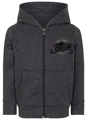 Hangowear Kapuzenjacke Zacharias Kids | Berg Kraxler Hoodie dunkelgrau | Jungen