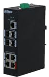 Dahua. Switch Gigabit industriale non gestito a 9 porte con 4 porte PoE + 4 x SFP + 1 x RJ45 luplink