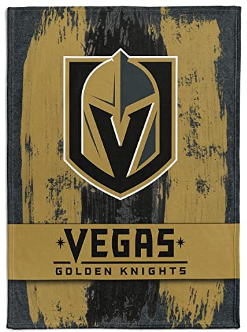 Great Branding NHL Kuscheldecke Vegas Golden Knights Decke Fleece Throw Brush Blanket 150x200