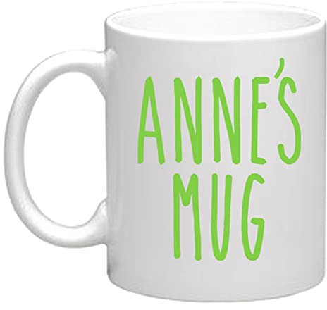 Personalised Name Mug, Vinyl Sticker Decal Transfer Label for Coffee, Tea, Cup, Gift Bag, Box (Large - 6cm Tall Capital Letter Height)