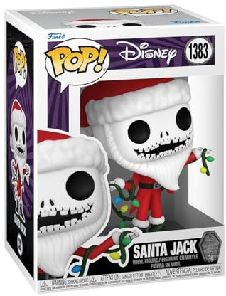 Funko Pop! Disney: The Night Before Christmas 30th - Santa Jack Skellington - The Nightmare Before Christmas - Vinyl-Sammelfigur - Geschenkidee - Offizielle Handelswaren - Movies Fans