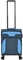 Kenorada Reisetrolley AIRSOLID 4w Spinner | Koffer mit Vier Rollen | Trolley aus robustem Polyester | dreistelliges TSA-Zahlenschloss | Weichgepäck Koffer Stoff (Blue, S - Handgepäck)