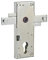Serratura per porta basculante 2 punti destra e sinistra, a cilindro europeo, garage, 60x160mm, quadro 8mm, zincato - THIRARD