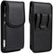 Vertikales Handy-Holster für iPhone 15 14 13 12 Pro Max, PU-Leder-Gürtel-Handy-Holster mit Clip für Samsung S23 Ultra, S22 Ultra, S21+, S20 Ultra, Tasche