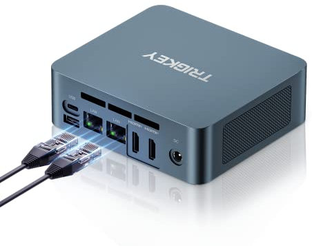 Mini PC Dual LAN 12th Gen Intel Alder Lake-N100 Prozessor (bis zu 3,40GHz) Green G5 Mini Computer 11 Pro, 16G DDR5 4800Mhz 500G M.2 NVME PCIE SSD Mini Desktop PC, Dual HDMI, WiFi 6, BT 5.2, USB 3.2