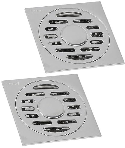 Nachukan Drenaje De Piso De Rejilla De Ducha Cuadrada: Gran Desplazamiento, Todo De Cobre, Sin Olor Y Fácil De Limpiar(L)