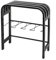 LIRU Schuhwechselhocker Aus Eisen Mit Schuhregal, Sitzbarer Schuhschrank Wasserdichter, Rutschfester Badezimmer-duschhocker Für Den Eingang Zum Wohnzimmer Flur,44×19×47cm(Color:Schwarz)