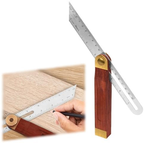 Verstellbares Winkel Streichmaß Winkelmesser, Winkelschmiege Multi Winkelschmiege, Verstellbarer Multifunktionswinkel T Bevel, Gauge Anschlagwinkel Edelstahl Winkelschmiege