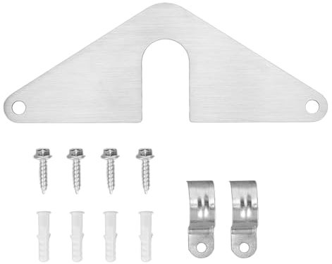 Zerodis Hose Bib Spigot Mounting Plate Outdoor Faucet Repair Kit Aluminum Triangle Faucet Mounting Plate for Indoor Outdoor New Old Faucets