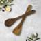 Generique Set Ustensile Cuillère & Spatule en Bois d'Olivier Bois Provence 30cm