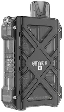 Aspire GOTEK X 2 Refillable Pod Vape Kit [Black] - Premium, Durable Shell, Upgraded Battery, Draw Activated, Adjustable MTL/RDTL, Works with All Gotek Pods, Gotek X II E Cigarette, No Nicotine