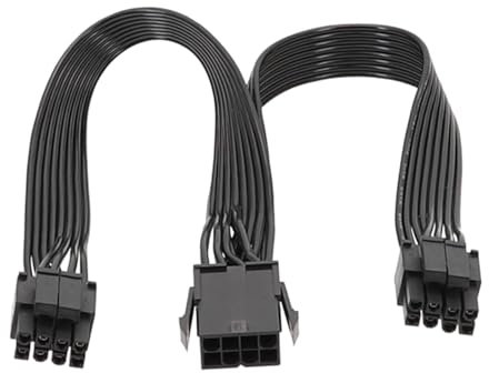 SUCHUANGUANG CPU 8Pin Femelle à 2X 8Pins Mâle Convertisseur pour Carte Mère CPU Adaptateur d'alimentation Y-Splitter 8 Broches Câble d'extension 25CM
