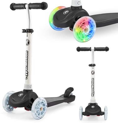 HyperMotion TRINGO Kinderroller 3-in-1 mit LED-Rädern - Dreirad Kinder Scooter, Verstellbarer Lenker 55-70 cm, Belastbar bis 50 kg - für Mädchen, Jungen 3-8 Jahre