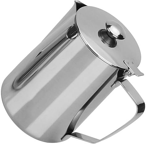 FUNOMOCYA Jarra De Agua Fría Tazas De Expreso Taza Vaporera De Leche Taza De Metal Para Espumar Leche Máquina De Con Espumador De Leche Jarra Para Espumar Leche Jarra Para Espumar