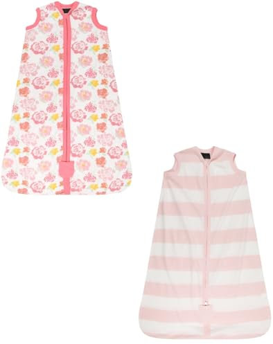 Label Cutters Baby-Schlafsack, TOG 0,5, Premium-Bio-Baumwolle, Sommerschlafsäcke, 1 Stück und 2 Stück, in den Größen 0–18 Monate, 5 Stück