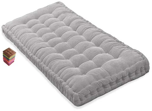 Benutzerdefinierte Bankkissen Bankauflage Stuhlkissen Waschbar Schaukel Sitzkissen Sitzpolster, Gartenbank Kissen 120, 100, 150, für Outdoor/Innen Gartenbank Terrasse Fensterbank(Light Gray 1d,150x40