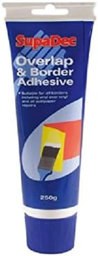 SupaDec Overlap & All Border Wallpaper Repair Vinyl Adhesive Paste Glue Tube 250g