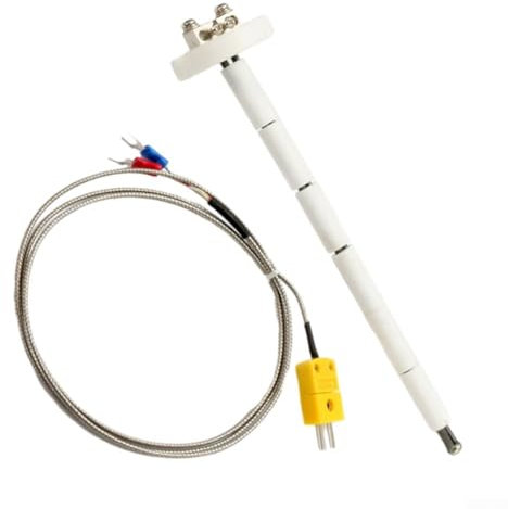 Capteur thermocouple de type K haute température pour sonde de four en céramique 1300 ℃ capteurs de température (300 mm)