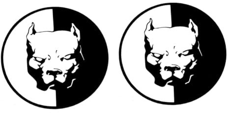 BESPORTBLE 2 Stück Bull Dog Autoaufkleber Pitbull Aufkleber Selbstklebender Autoaufkleber Reflektierender Autoaufkleber