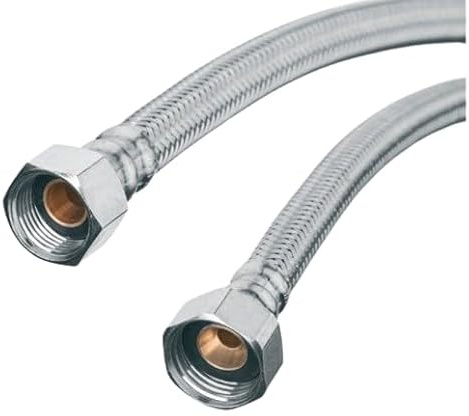 pokm toolsmarket - 800mm Panzerschlauch 3/8” IG x 3/8” IG, Flexibler Schlauch 3/8 Zoll Überwurf, Flexschlauch DN8, Verbindungsschlauch für Armatur Sanitär Schlauch, Edelstahl Flexschlauch