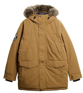 Superdry Herren Everest Parka mit Kunstfellbesatz