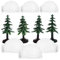 Housoutil Iglu-Modelle Eishaus 1 Set Mini-Weihnachtsbaum-Iglu-Modell Miniatur-Ornamente Miniatur-Iglu Aus Kunstharz Für Weihnachtsdekorationen Und Winterdekorationen