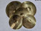 SONICAKE Juego de platillos de bajo volumen 14 HiHat+16 Crash+18 Crash+20 Ride Cymbal Set Dorado 5 piezas