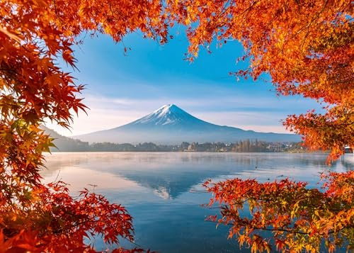 Puzzle für Erwachsene 1000 Teile Fuji Mountain 70 x 50 cm Puzzles für Erwachsene Pädagogisches Spiel Herausforderung Spielzeug 1000 Teile Puzzles für Erwachsene Kinder