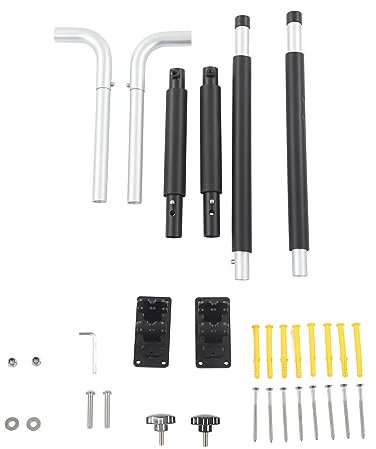 HUONIU Verstellbare Kajak-Wandhalterung, Halterung aus Aluminiumlegierung 35–52 cm, Tragfähigkeit 40 kg, Stauraum für Dachbox, Koffer und Surfbrett