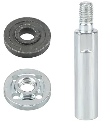 Angle Grinder Extension Rod, M10 Thread Polishing Machine Adapter Lever Shaft with 2 Pressure Plates Angle Grinder Extension Attachment Tool for 100 Type Angle Grinder & Polisher