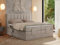 MKS MEBLE Boxspringbett 180x200 elektrisch verstellbar 7-Zonen Taschenfederkern Matratze und Topper Bett 180x200 mit Motor Polsterbett Motorbett - Comforto - Beige Strukture - H3