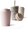 MAMEIDO Insulated Coffee Cup Travel Mug 350ml - Leakproof Coffee Flask BPA-Free, Tumbler for Hot & Cold Drinks (Blush Kissed, 0,35l)