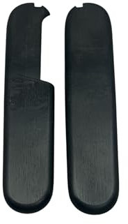 Cotes Pour Manches Couteaux Suisses Victorinox, 2 Plaquettes Bois Precieux D'EBENE DU GABON, Longueur 91mm, Emplacements Pincettes/Cure Dents, Compatible Avec La Gamme Victorinox