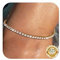 Diamday Fußkettchen für Frauen 925 Sterling Silber Wasserdicht Fussketten Einstellbare Frauen Fußkette CZ/Layered/Bead/Tennis Link Fußkettchen Strandschmuck Geschenk Mit Blauer Box