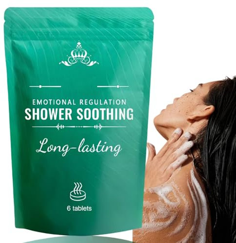 6Pcs Shower Steamers,Body & Soul Relaxing Bath Bo/mbs for Stress Relief,Shower Bo/mbs for Women Gifts,Natural Bath Bo/mbs,Bath Accessories,Shower Bo/mbs with Soothing Scents,Stress Relief Gifts
