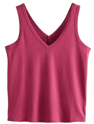 NEXT Damen Standard Slouch-Trägertop aus Modal Raspberry Pink XL