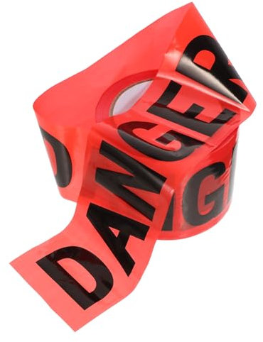 Veemoon Nastro Rosso Per Del Crimine Avvertimento Non Adesivo Nastro Cautela Per Sicurezza Utile e Versatile Adatto Per Cantieri e Feste Halloween