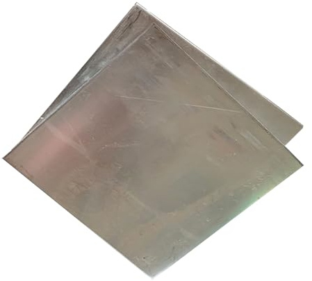 Zinkblech, reines Zink, Zn-Blech, Metallfolie for Instrumente, Dicke 2 mm, Stück, 200 x 160(100mm x 70mm)