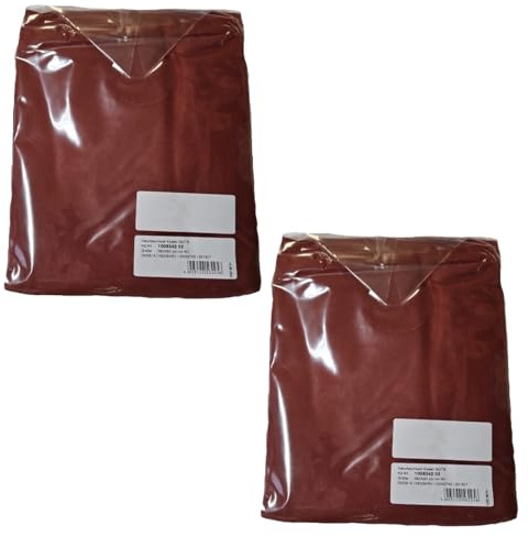 2er Set Kissenbezug 80x80 cm Kopfkissenbezug Kissenhülle 100% Baumwolle mit Reißverschluss Made in Germany (Karminrot Bio KBA)