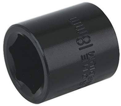 Sealey Is3818 Impact Socket 18Mm 3/8Sq Drive