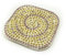 ALEA Mosaic Kit de mosaique, 10X10cm, 2 Dessous de Tasse Blanc Jaune Miel