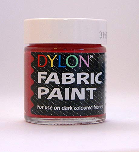 Textilfarbe von DYLON, 25 ml, opak, rot