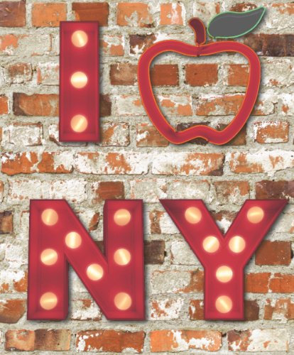 Ugepa 102536 Papier peint Motif New York sur fond de briques Multicolore