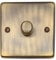 G&H Brassware CAB511 250W One Gang Antique Brass LED Dimmer
