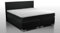 Boxspringbett ROM II Stoff Schwarz 180x200 cm hochwertige Verarbeitung, Doppelunterfederung inkl. Matratze und Topper Härtegrad H2 H3 H4 180 x 200. (180x200 cm, Schwarz Stoff)