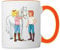 Spreadshirt Bibi Und Tina Kümmern Sich Um Sabrina Tasse Zweifarbig, One size, Weiß/Orange
