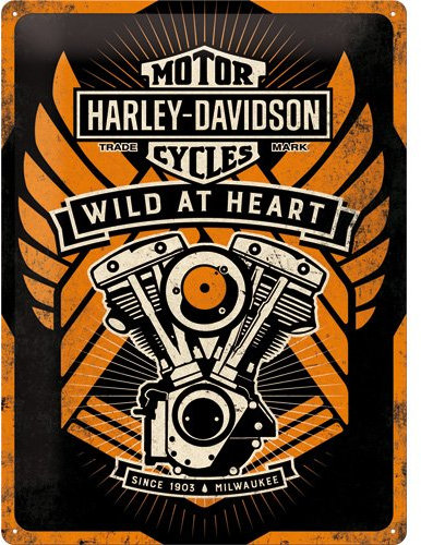 Nostalgic-Art 63310 Harley-Davidson Wild at Heart - Special Edition Blechschild