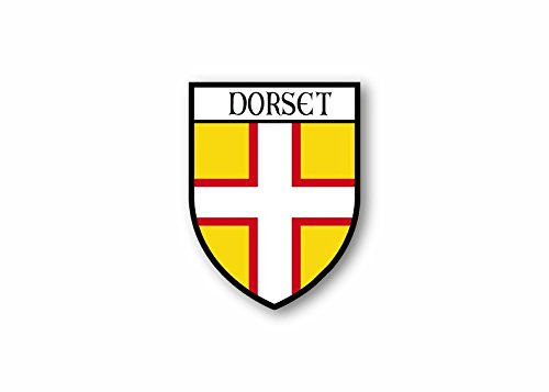Akacha Sticker county shield car vinyl souvenir decal flag caravan crest dorset